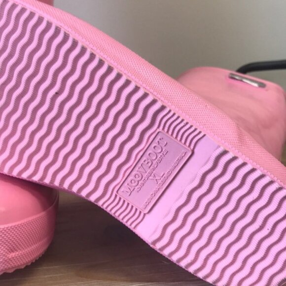 MoovBoot SuperGloss Tall Rubber/Sheepskin Boot - Picture 6 of 6